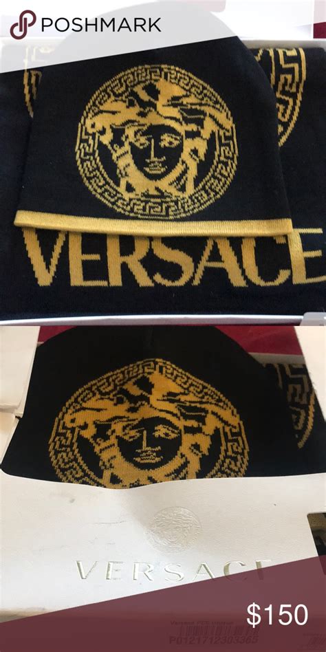 versace scarf and hat set|Versace scarf price.